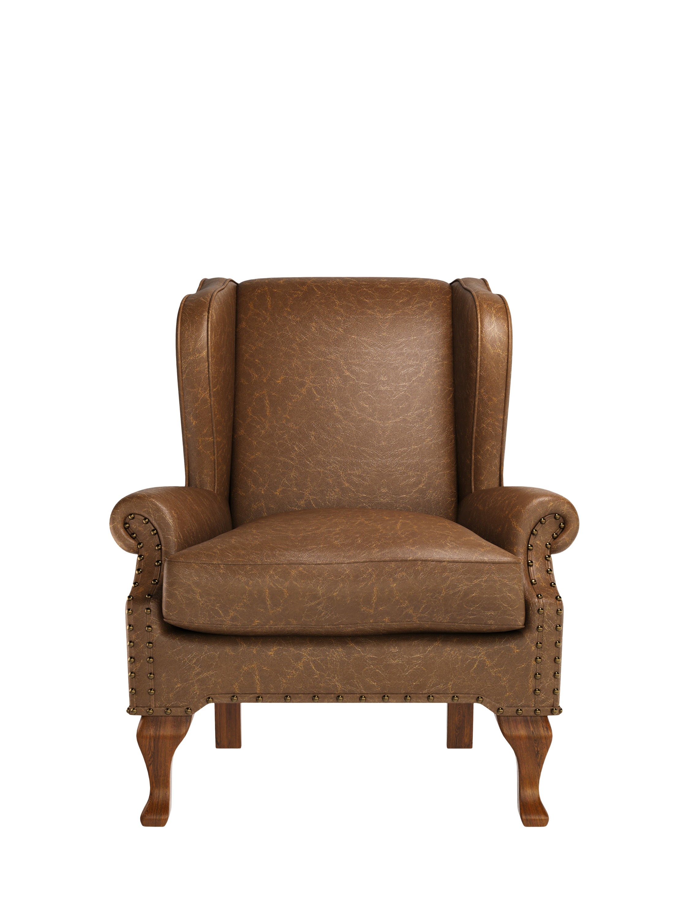 Compton Range, John Lewis Compton Leather Armchair, Dark Leg, Galveston Bark