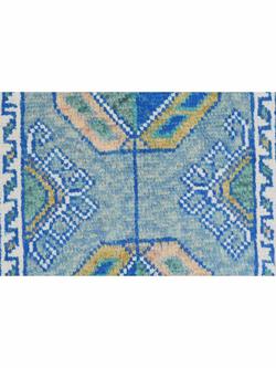 Gooch Luxury Afghan Ersari Rug, Blue, L90 x W60cm - view 2, Blue