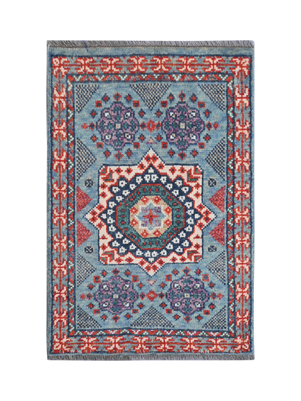 Gooch Luxury Kashan Style Pure Wool Rug, L90 x W60 cm, Multi, Multi