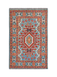 Gooch Luxury Khal Mohammadi Pure Wool Rug, Orange, L90 x W60 cm