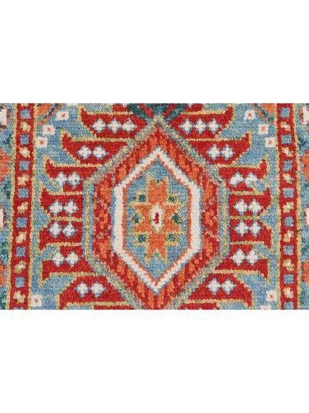 Gooch Luxury Khal Mohammadi Pure Wool Rug, Orange, L90 x W60 cm - view 2, Orange