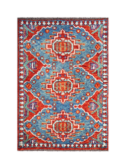 Gooch Luxury Balouch Pure Wool Rug, L90 x W60 cm, Multi, Multi