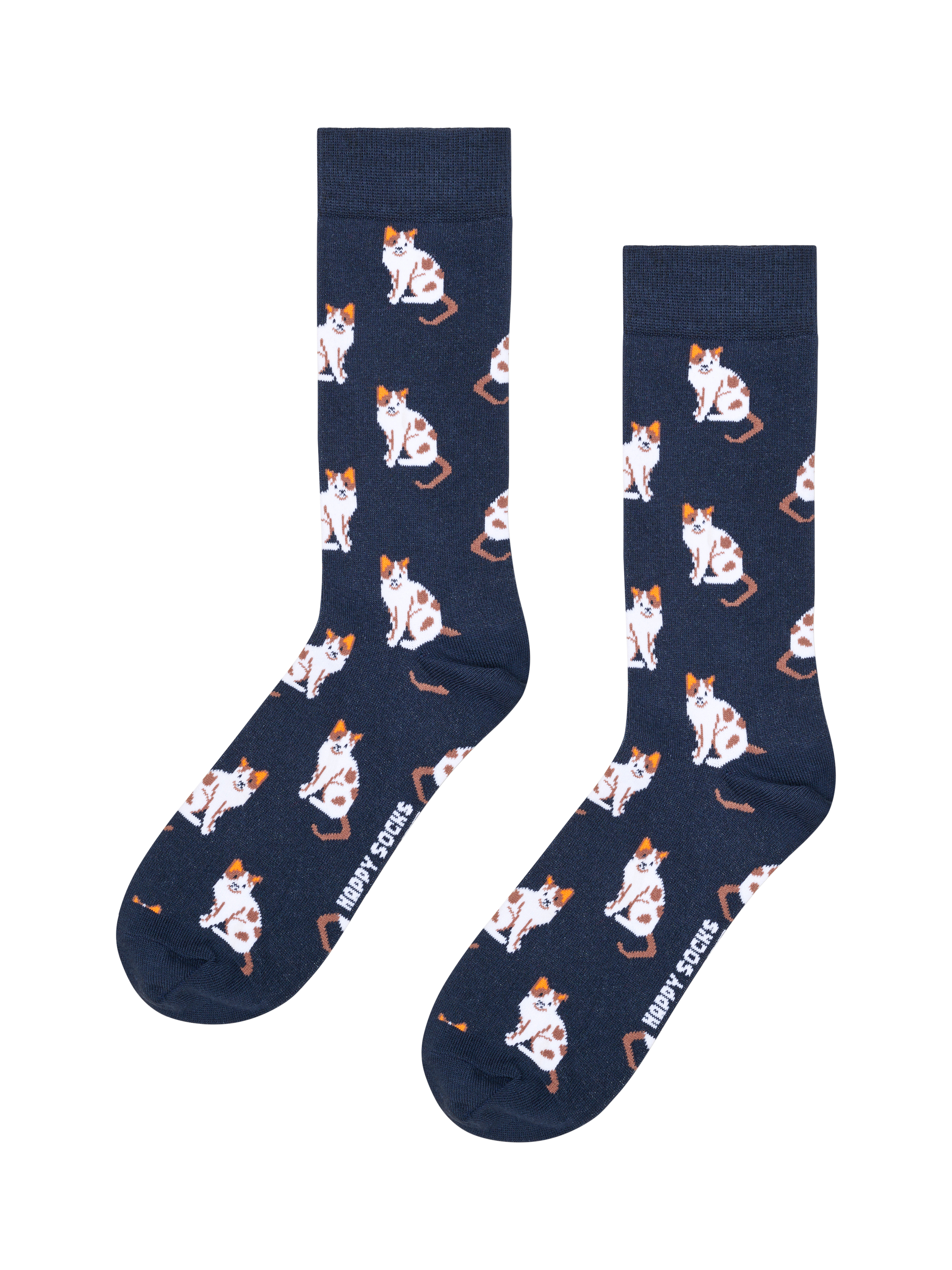 Product image 2 of 4, which shows Happy Socks Lite Cat Socks, Pack of 3, Multi