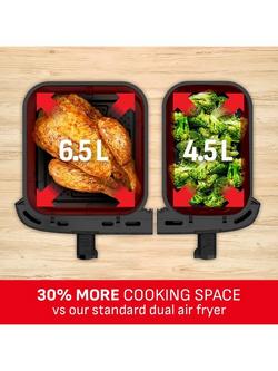 Tefal Easy Fry XXL Dual Drawer Air Fryer, 11L, Grey - view 2, Grey