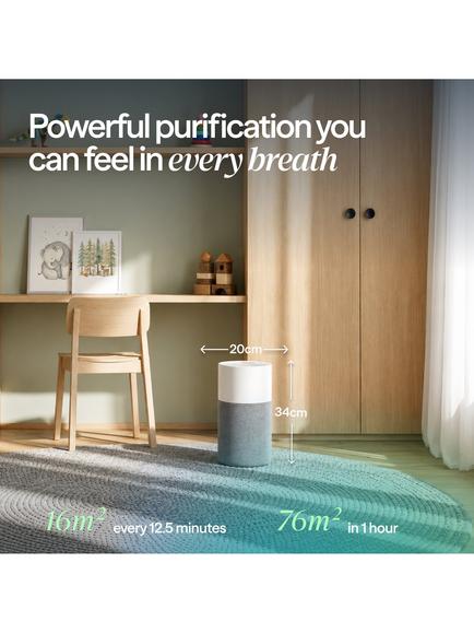 Blueair Blue Pure 511 Air Purifier, White/Grey - view 2, White/Grey