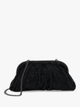 Dune Brimsby Elegent Diamante Clutch Bag, Black