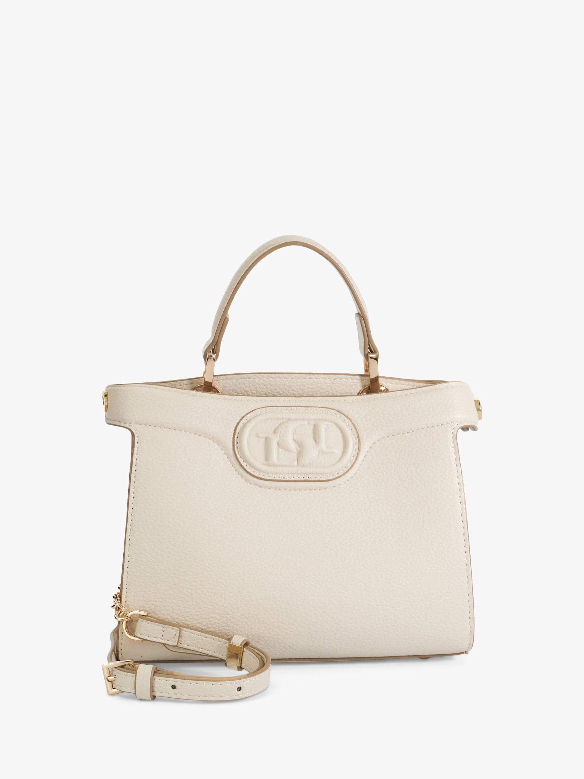 Dune Daily Embossed Logo Tote Bag, Cream