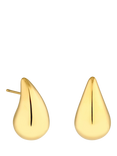 Jon Richard Done Teardrop Stud Earrings, Gold