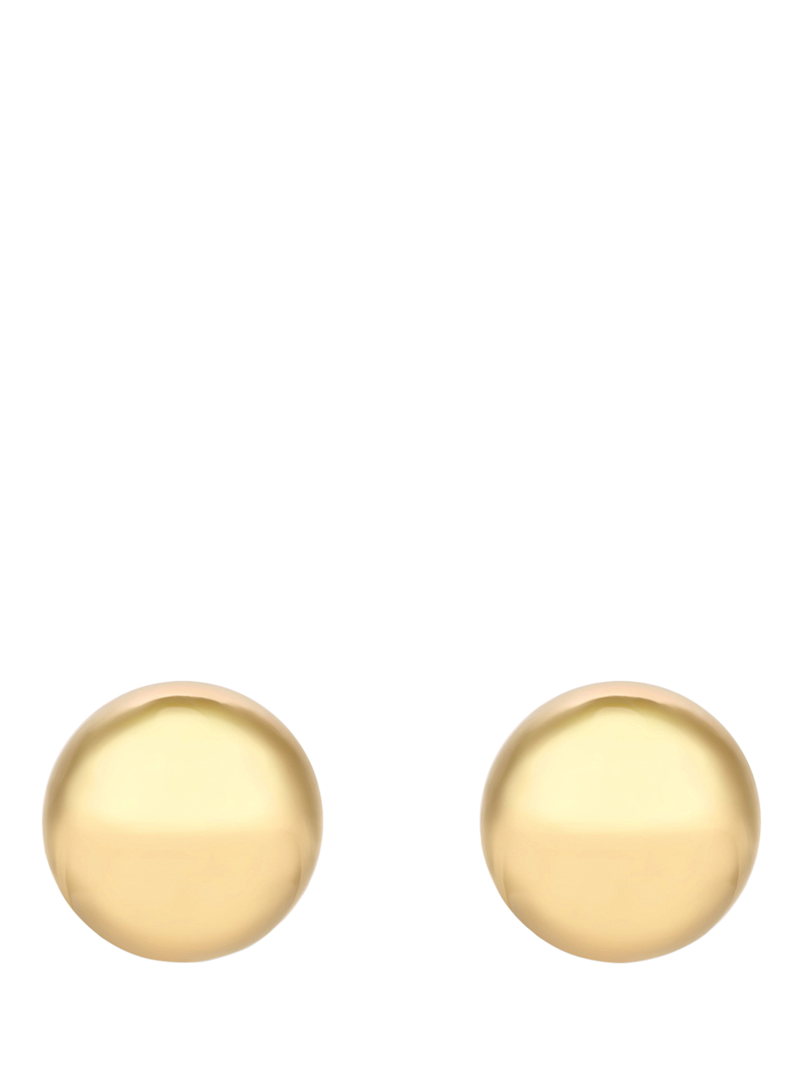 Product image 1 of 3, which shows Jon Richard Polished Orb Earrings, Gold