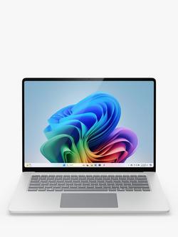 Microsoft Surface Laptop, Copilot+ PC, C12 Snapdragon X Elite Processor, 16GB, 256GB, 15” PixelSense Display, Platinum, Platinum