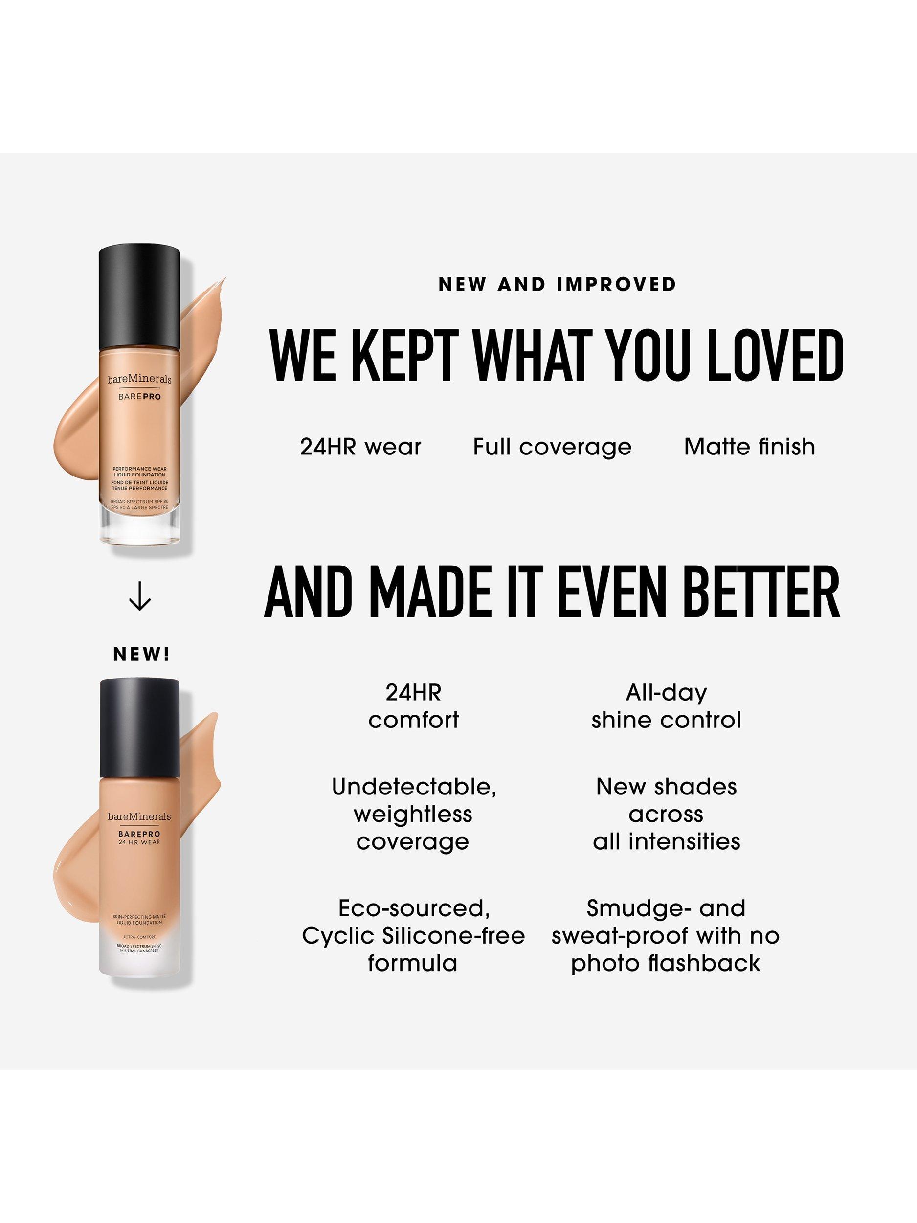 Product image 5 of 8, which shows bareMinerals BAREPRO™ 24HR Matte Comfort Liquid Foundation Mineral SPF20, Medium 30 Warm