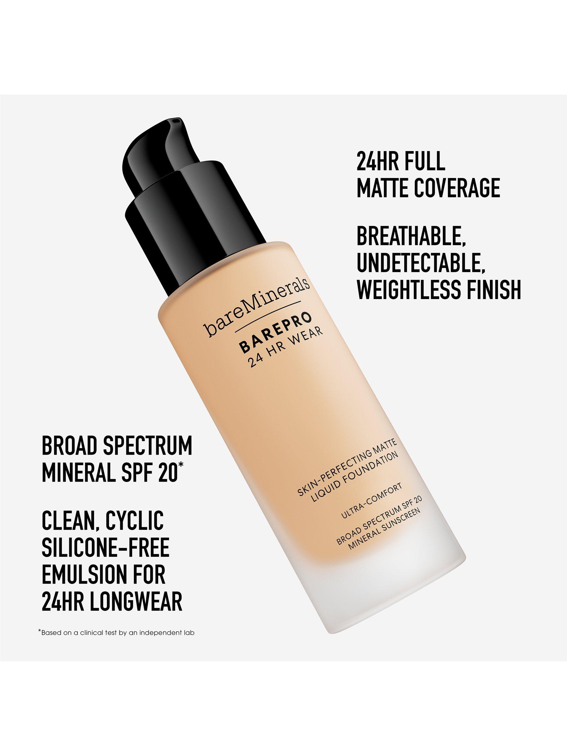 Product image 6 of 8, which shows bareMinerals BAREPRO™ 24HR Matte Comfort Liquid Foundation Mineral SPF20, Medium 30 Warm