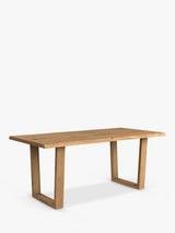 John Lewis Albury Fixed Dining Table Straight Edge Solid Oak Natural Oil