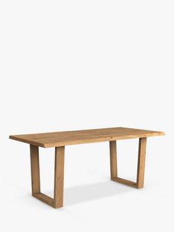 John Lewis Albury Fixed Dining Table, Natural Edge, Solid Oak Natural Oil, Oak