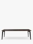 John Lewis Reigate Fixed Dining Table, Straight Edge, Solid Oak Dark Oil