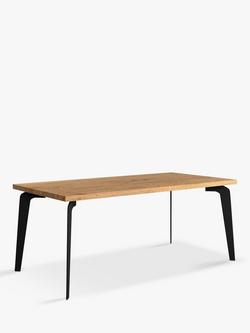 John Lewis Reigate Fixed Dining Table, Straight Edge, Solid Oak Natural Oil, Oak