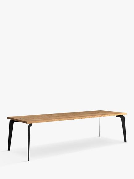John Lewis Reigate Fixed Dining Table, Natural Edge, Solid Oak Natural Oil, Oak
