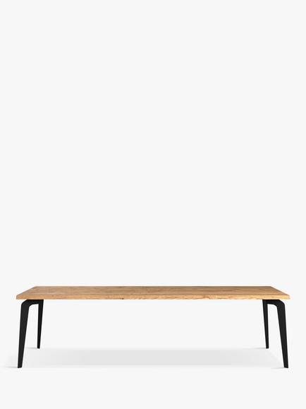 John Lewis Reigate Fixed Dining Table, Natural Edge, Solid Oak Natural Oil - view 2, Oak