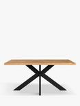 John Lewis Ripley Fixed Dining Table, Natural Edge, Solid Oak Natural Oil