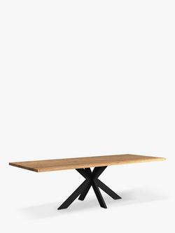 John Lewis Ripley Fixed Dining Table, Straight Edge, Solid Oak Natural Oil, Oak
