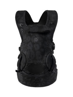 Carifit Core Carrier with Free Carifit Wellbeing, Fitness and Parenting App Subscription, Leopard Black, Leopard Black
