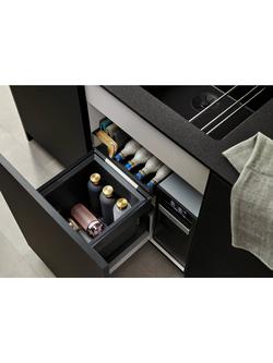 BLANCO SELECT II 40/1 Combi Under Counter Pull-Out Kitchen Bin, 30L, Dark Grey - view 2, 