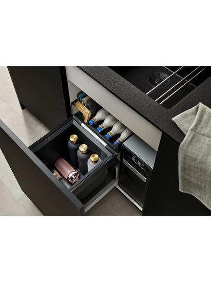 BLANCO SELECT II 40/1 Combi Under Counter Pull-Out Kitchen Bin, 30L, Dark Grey - view 2, 