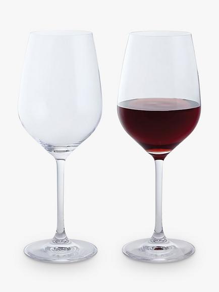 Dartington Crystal Wine & Bar Red Wine Glass, Set of 2, 490ml, Clear, Clear