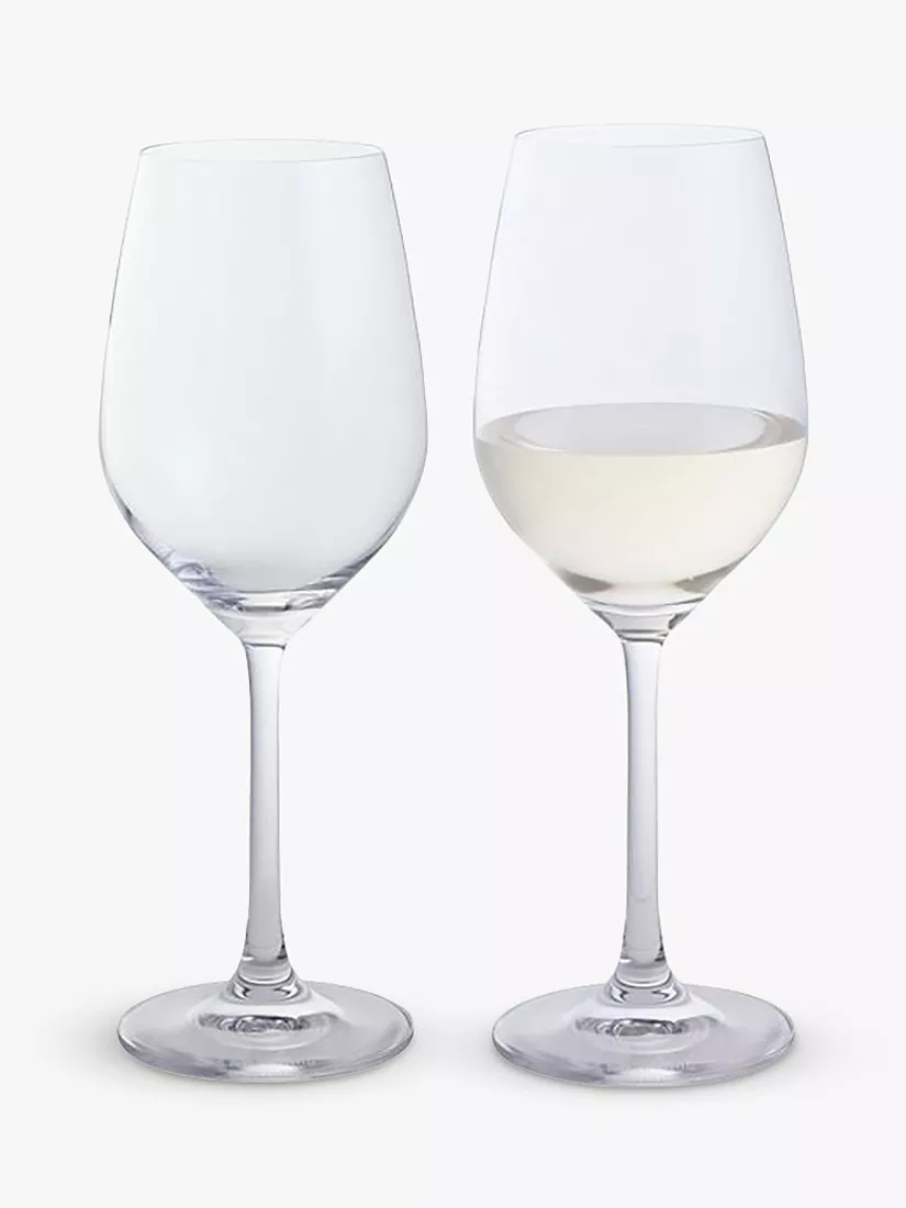 Dartington Crystal Wine & Bar White Wine Glass, Set of 2, 360ml, Clear