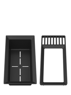 BLANCO 2-in-1 Kitchen Sink Colander & Drainer, Dark Grey