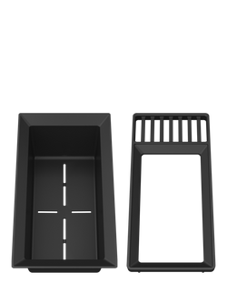 BLANCO 2-in-1 Kitchen Sink Colander & Drainer, Dark Grey, 