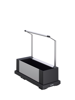 BLANCO Portable Kitchen Storage Caddy, Single, Dark Grey, 