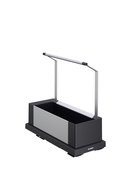 BLANCO Portable Kitchen Storage Caddy, Single, Dark Grey, 