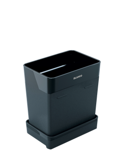 BLANCO Kitchen Sink Organiser Container & Drip Tray, Dark Grey, 