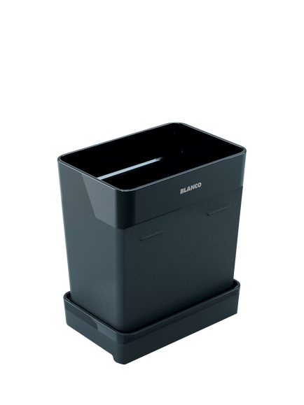 BLANCO Kitchen Sink Organiser Container & Drip Tray, Dark Grey, 