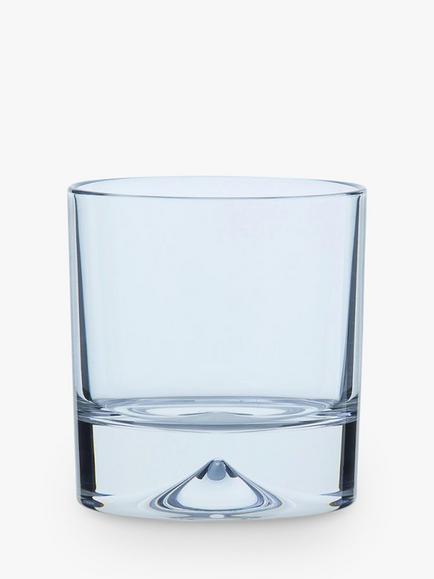 Dartington Crystal Dimple Double Old Fashioned Glass Tumbler, 285ml, Clear, Clear