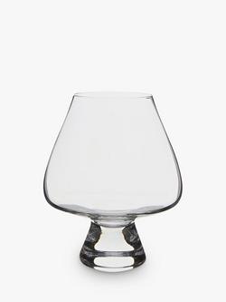 Dartington Crystal Swirler Short Stem Brandy Glass Tumbler, 620ml, Clear, Clear