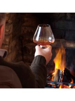 Dartington Crystal Swirler Short Stem Brandy Glass Tumbler, 620ml, Clear - view 2, Clear