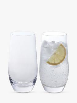 Dartington Crystal Wine & Bar Highball Glass, Set of 2, 450ml, Clear, Clear
