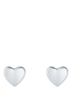 Ted Baker Harly Tiny Heart Stud Earrings, Silver