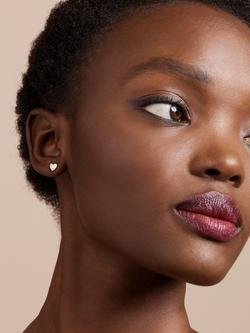 Ted Baker Harly Tiny Heart Stud Earrings - view 2, Silver