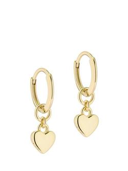 Ted Baker Harrye Tiny Heart Huggie Earrings, Gold