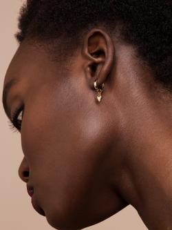 Ted Baker Harrye Tiny Heart Huggie Earrings - view 2, Gold