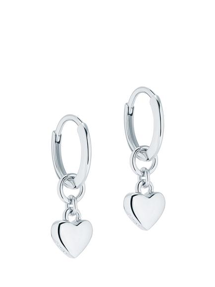 Ted Baker Harrye Tiny Heart Huggie Earrings, Silver