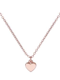 Ted Baker Hara Tiny Heart Pendant Necklace - view 2, Rose Gold