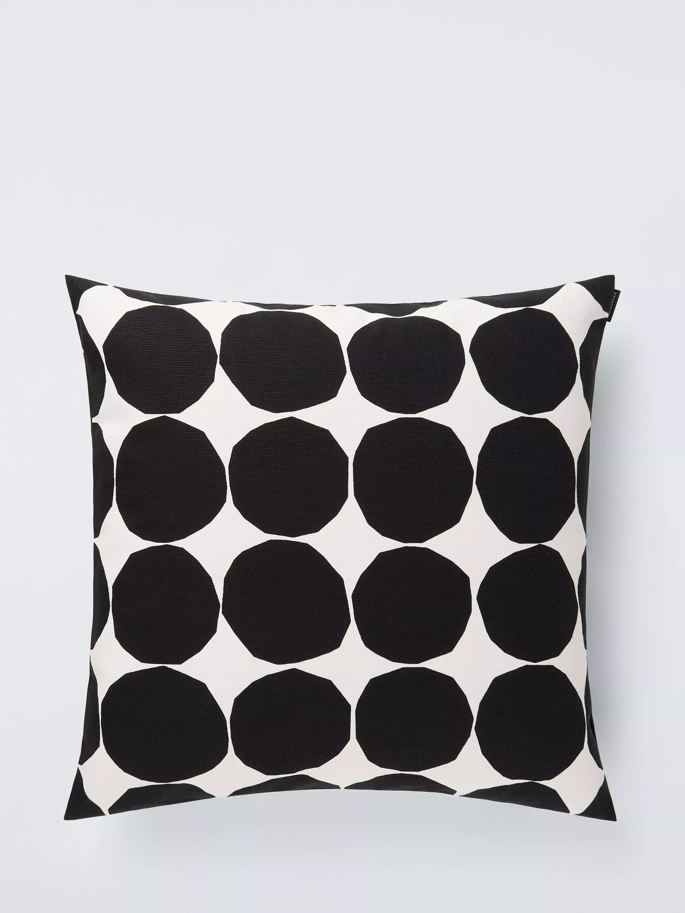 Polka dot cushion black and white best sale