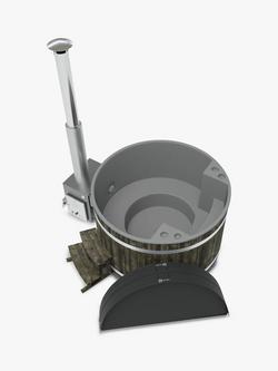 Kirami Family M Wood Fired MACU Heater Hot Tub/Ice Bath, Coal Black, 2-4 Person - view 2, Coal Black