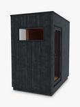 Kirami FinVision Nordic Misty Wood Panelled Changing Room, Black