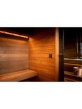 Kirami FinVision Misty Wood Panelled Changing Room, Black