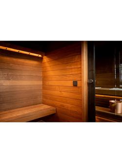 Kirami FinVision Misty Wood Panelled Changing Room, Black - view 2, Black